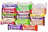 LIFEFOOD Lifebar + Lifebar Plus Set 14x 47g - alle 14 Sorten - Rohkost-Superfood-Riegel (bio, roh, vegan) 14er