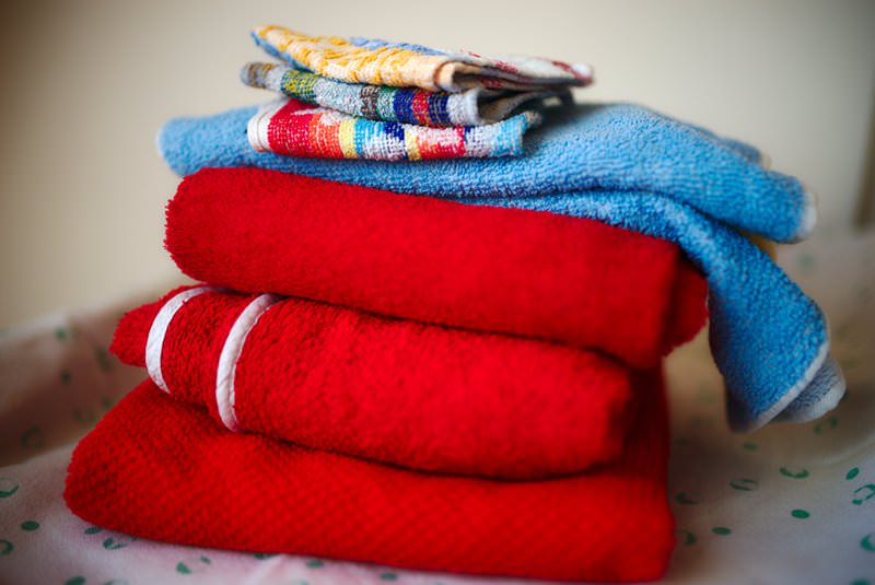 Handtücher und Waschlappen