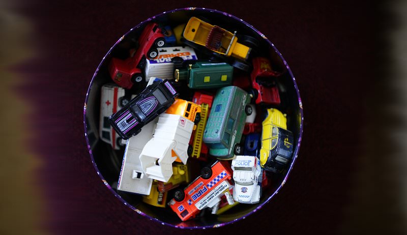 kleine Autos in einer Keksdose, Matchbox